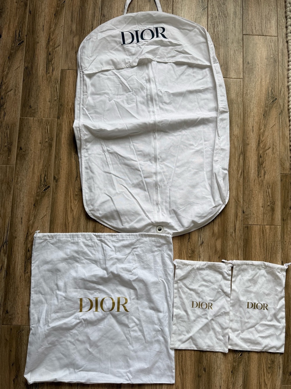 Dior Garment bag and dust bags set (4)
